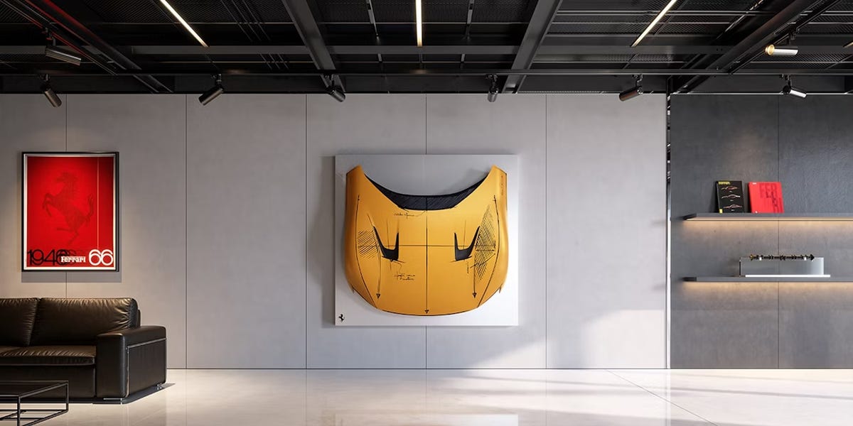 Ferrari представила коллекцию «Sketch Body»: кузовные панели с оригинальными эскизами дизайнера